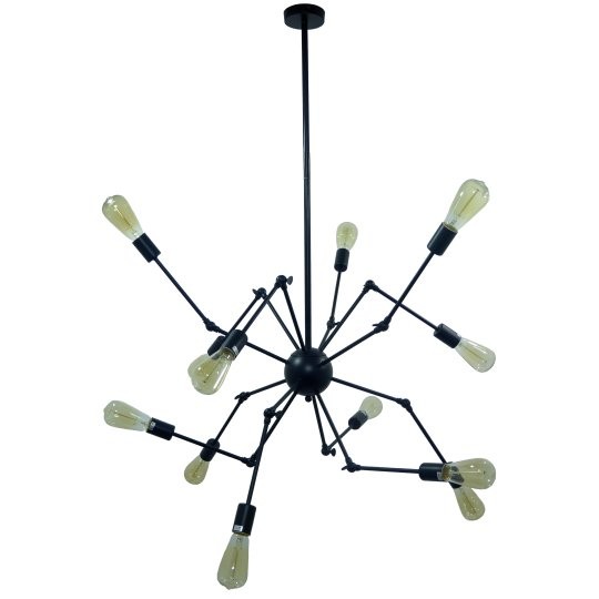 Luster M10350-12 12xE27 crna