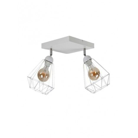 Spot lampa Rustik 139 2xE27 bela