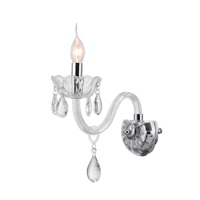 Zidna lampa Madlen 1xE14 transparentna