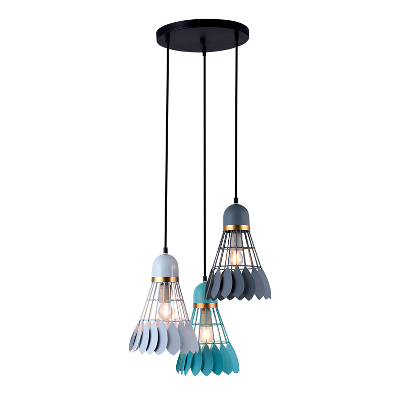 Visilica Shuttle 3xE27 bela-siva-zelena